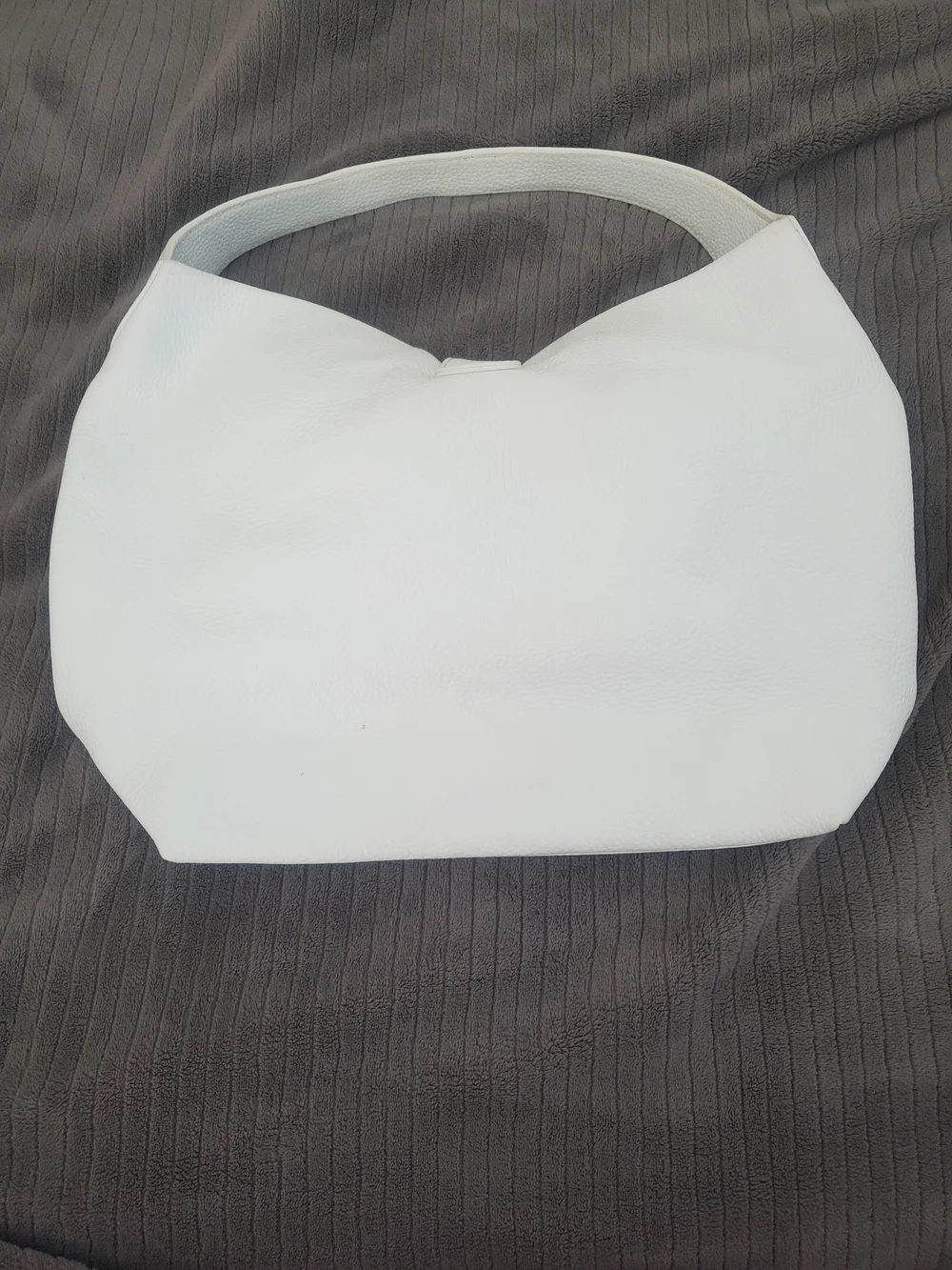 Dooney & Bourke White Luca Leather Women's Shoulder Bag with Gold Accent